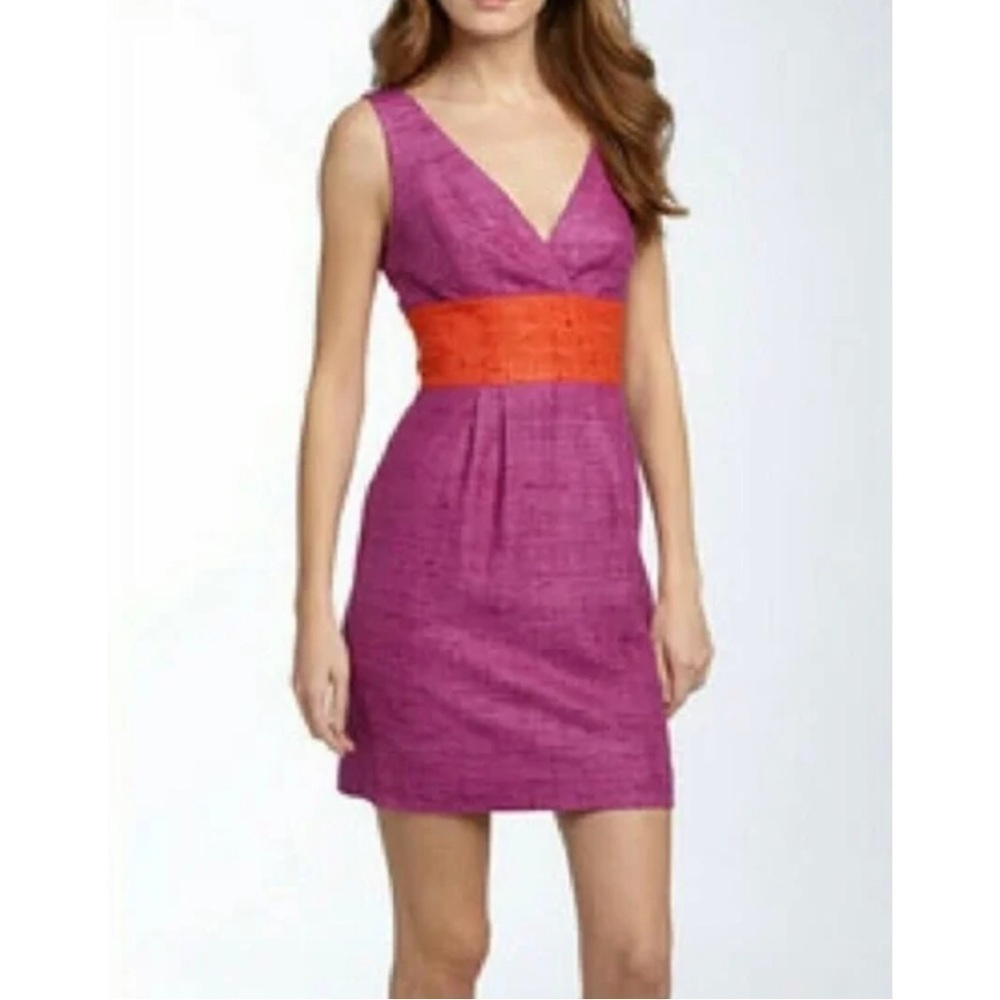 Trina Turk Cayli Purple Orchid & Orange Dress | 4